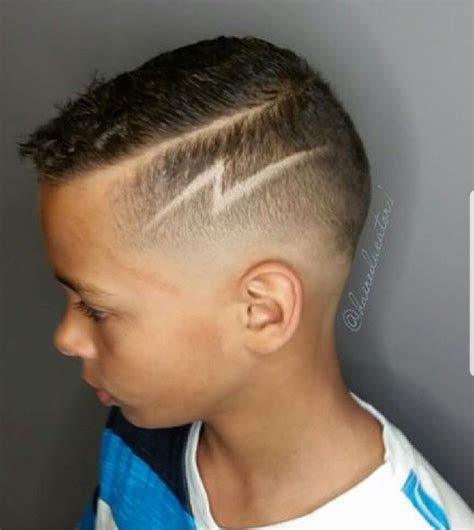 Cool Lightning Bolt Haircut For Boys