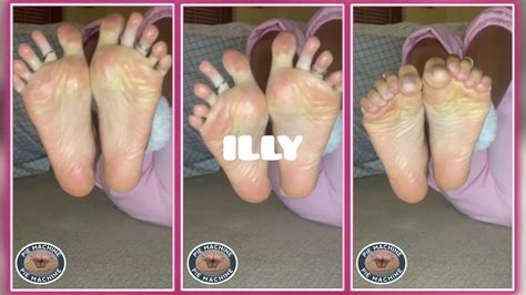 Illy Oily Soles And Spread Her Toes Whit Toe Rings New Models