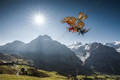 Glider Grindelwald Pass Adventure Jungfrau Mountain Cart