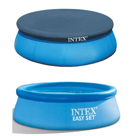 Intex 8ft Above Ground Swimming Pool Cover And Intex 10ft Inflatable