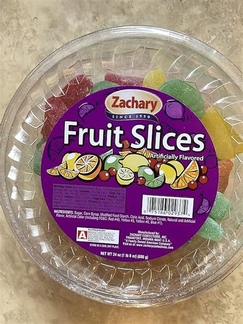 Zachary 24oz Jelly Tubs Fruit Slices Grocery And Gourmet Food