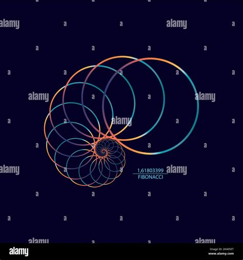 Fibonacci Sequence Circle Golden Ratio Geometric Shapes Spiral Snail