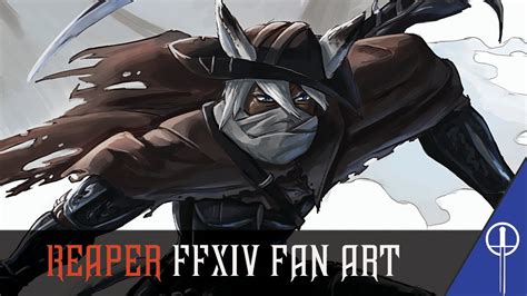 Artist Drawing Ffxiv Reaper Fan Art Youtube