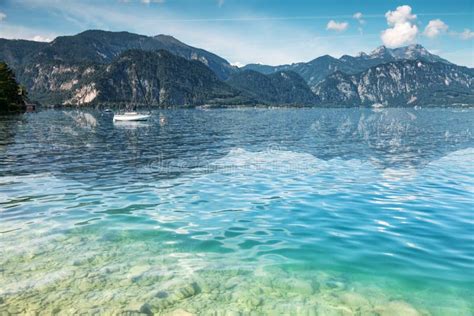Attersee Lake In Austria Stock Photo Image Of Clear 42385936