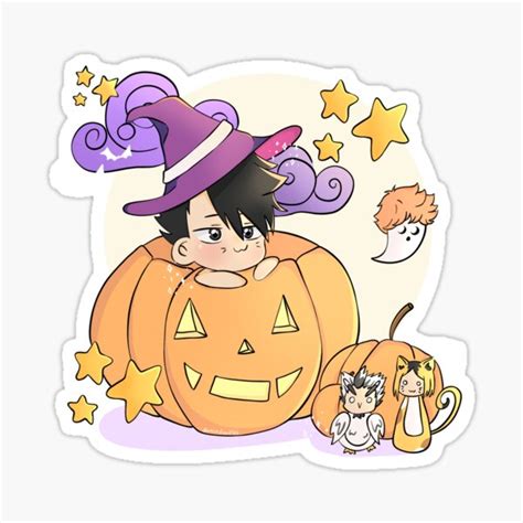 Haikyuu Halloween Edition Sticker For Sale By Khushimali Redbubble