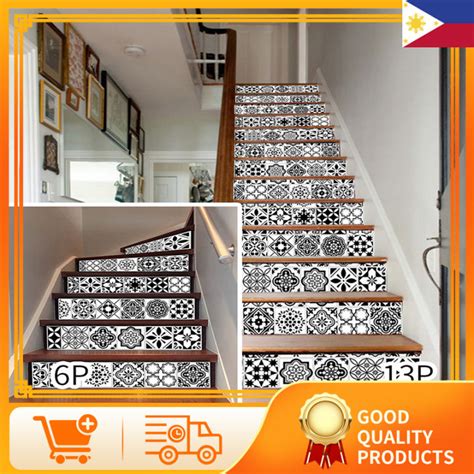 Peel And Stick Tile Backsplash Stair Riser Decals DIY Mexican