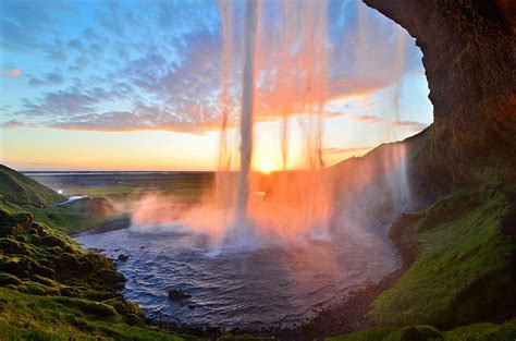 Hd Wallpaper Waterfalls Iceland Henoss Waterfall Wallpaper Flare