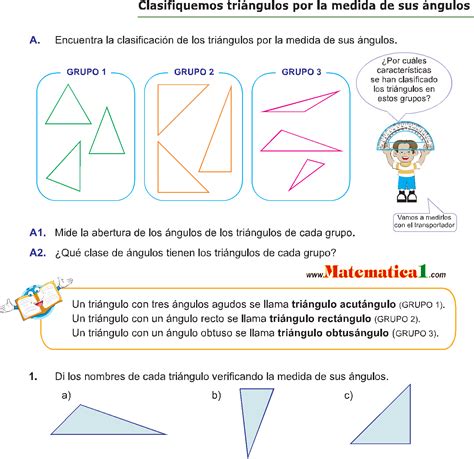 Clasificacion De Los Triangulos Por La Medida De Sus Angulos Ejemplos Resueltos De Cuarto De