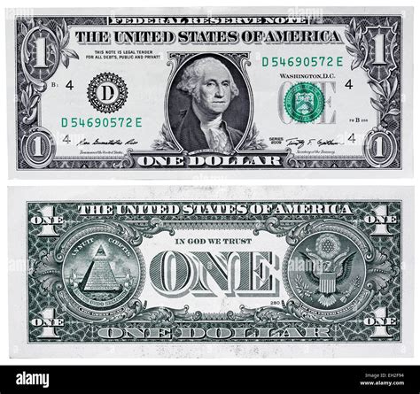1 Billetes De Dólar El Presidente George Washington Estados Unidos