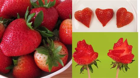 How To Cut Strawberryfun With Strawberry Easy Way To Cut Heart