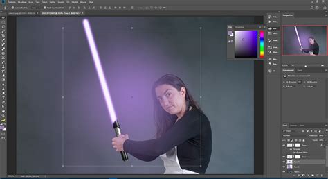 how to add lightsaber blades to photos in adobe photoshop dreamstime
