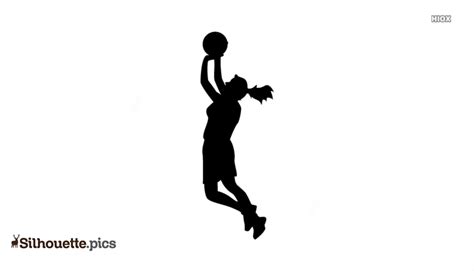 Girl Basketball Player Silhouette Image Silhouettepics
