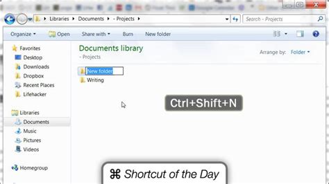 Shift was a sentient fragment of metamorpho who joined the outsiders. Quickly Create New Folders In Windows 7 | Lifehacker Australia