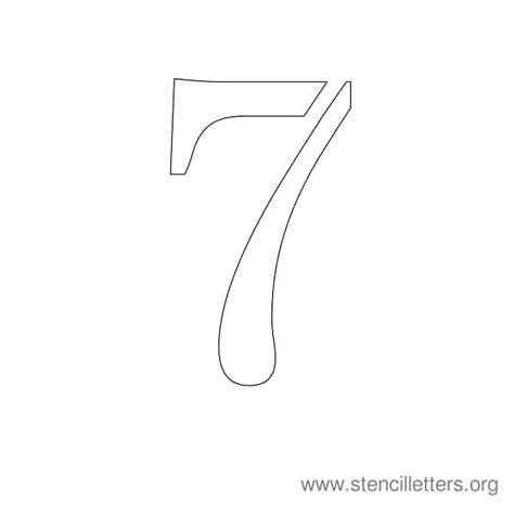 Number Stencil 1 Diy Projects Stencils Number Stencils Letter