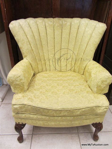 We did not find results for: VINTAGE: Wing Back Chair w/Channel Back w/ Queen Ann Legs ...