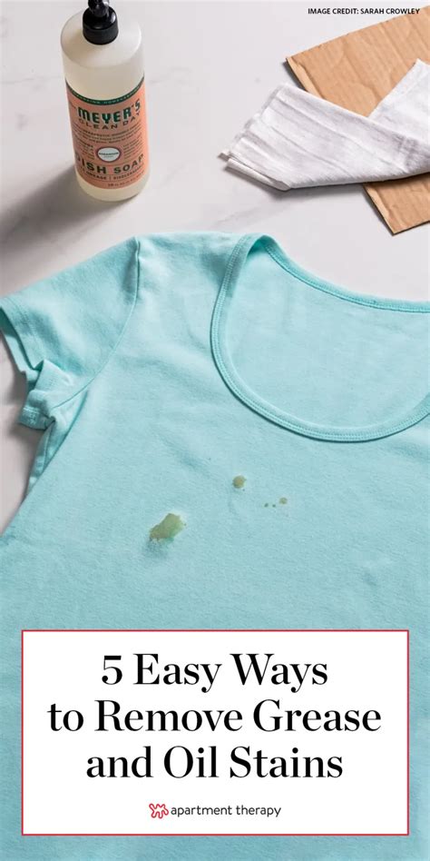 5 Easy Ways To Remove Grease And Oil Stains Remove Oil Stains Remove