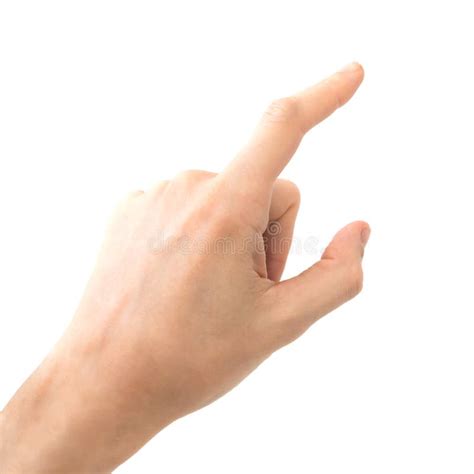 Female Hand Touching Or Pointing To Something Stock Image Image Of Gesturing Copy