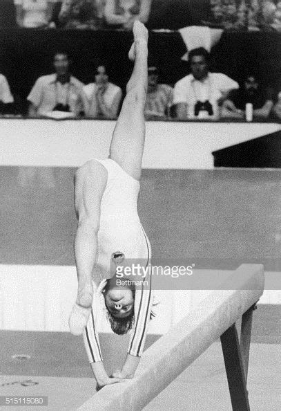 Romania S Incredible Nadia Comaneci Displays Her Perfect Form On The