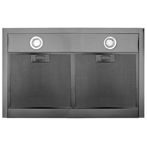 Akdy 30 In 343 Cfm Convertible Black Stainless Steel Wall Mounted Range