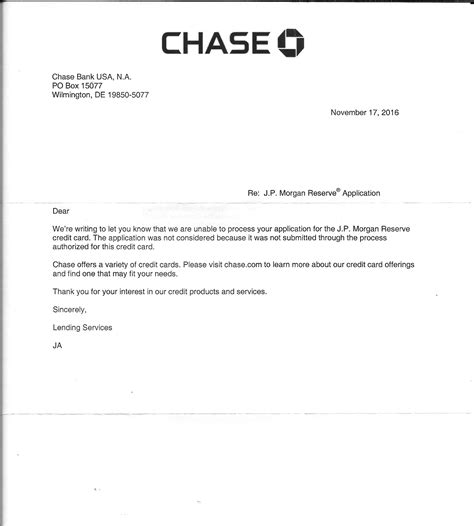 It is one of the first things that the clients will notice bank letterhead: My Quest to Obtain the JP Morgan Reserve [UPDATE P ...