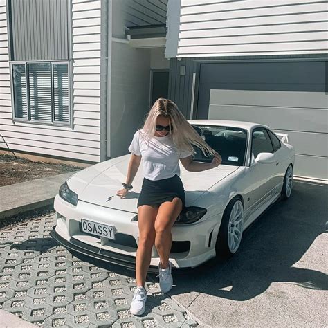 Sexy Girl And Her Tuned Stanced Nissan Silvia S15 In 2022 Jdm Girls