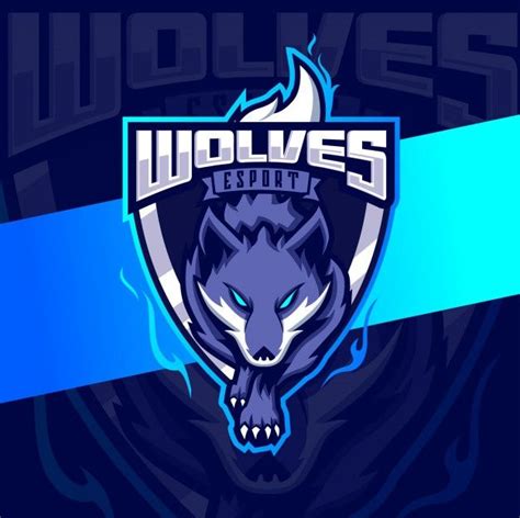 Premium Vector Wolves Mascot Esport Logo Design Logo Design Team Logo Design Cartoon Logo