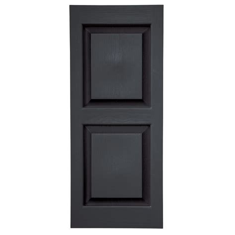 Our waterproof shutters are the perfect solution for bathrooms. Shop Severe Weather 2-Pack Black Raised Panel Vinyl ...