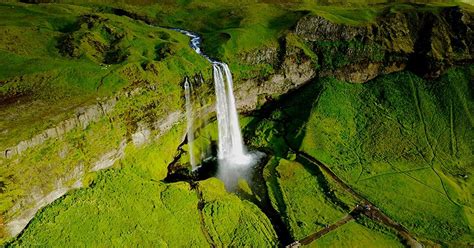 Seljalandsfoss Waterfall About 62 M Heigh And One Of Iceland Most