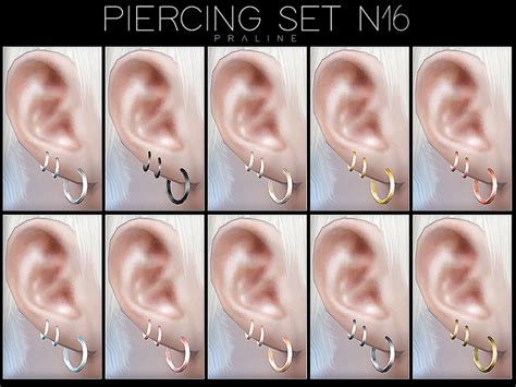 Pralinesims Piercing Set N16