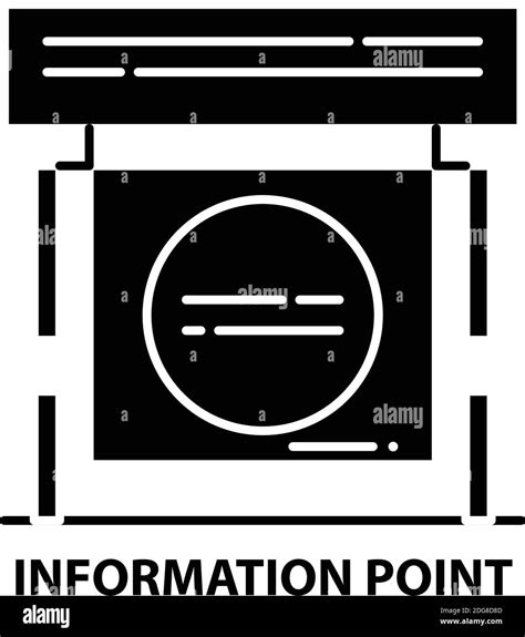 Information Point Icon Black Vector Sign With Editable Strokes