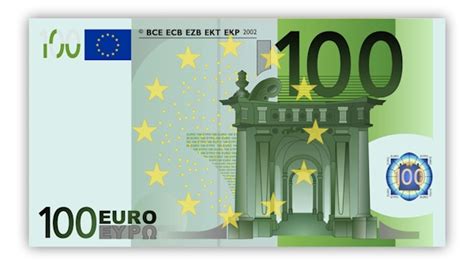 Diese frage können viele nicht beantworten, denn die wenigsten haben eine solche banknote je in. XL Poster 84 x 46 cm 100 Euro Geld Banknoten Geldschein ...
