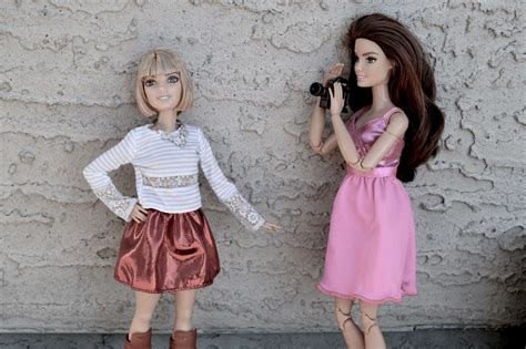 Attractive Barbie Blonde Brunette Camera Dolls Fashion Female