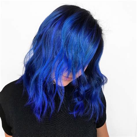 Long Blue Hair Royal Blue Hair Bright Blue Hair Creative Hair Color