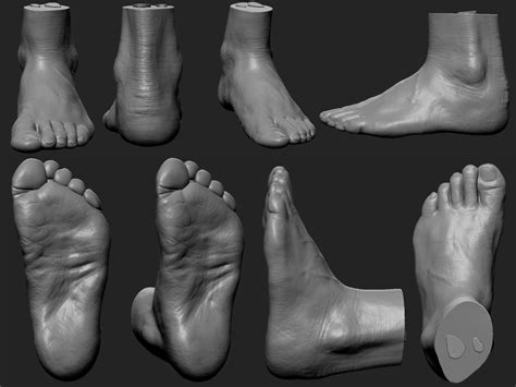 Artstation Foot Study Ren Manuel Como Dibujar Manos Anatomia