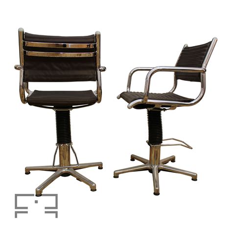 Two Swivel Rotating Chairs Made In Germany By Olymp In The 1970s