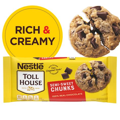 Nestle Toll House Semi Sweet Chocolate Chunks 115 Oz