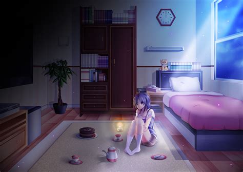 Anime Girl Alone In Room On Her Birthday Hd Anime 4k