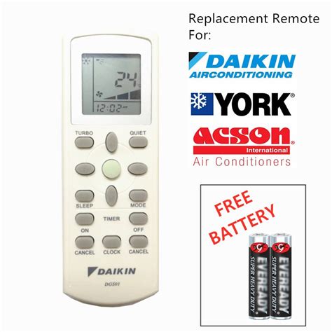 OFFER Remote Control FOR Daikin York Acson Aircond Air Cond D IKIN YORK