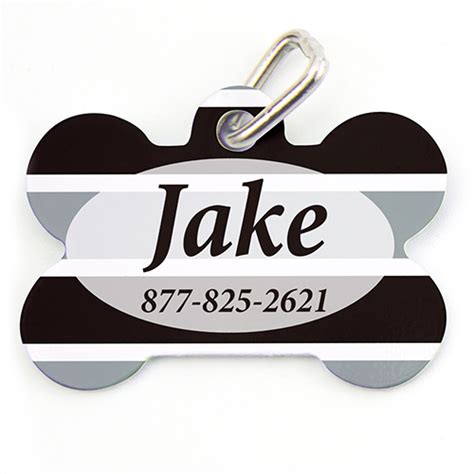It's a sensibly put together library full of tools to help you organise. Black Grey Stripe Personalized Dog Tag Bone Shape