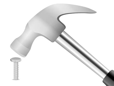 Premium Vector Hammering Nail
