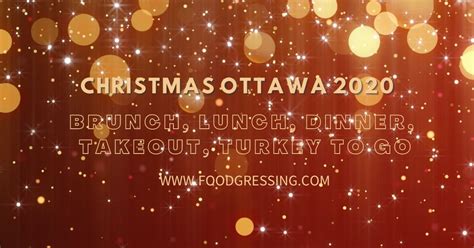 Christmas day and christmas dinner is very much a family occasion and people often invite an elderly neighbour who is alone because nobody wants to be alone at christmas. Christmas Ottawa 2020: Brunch, Dinner, Turkey-to-Go, Restaurants