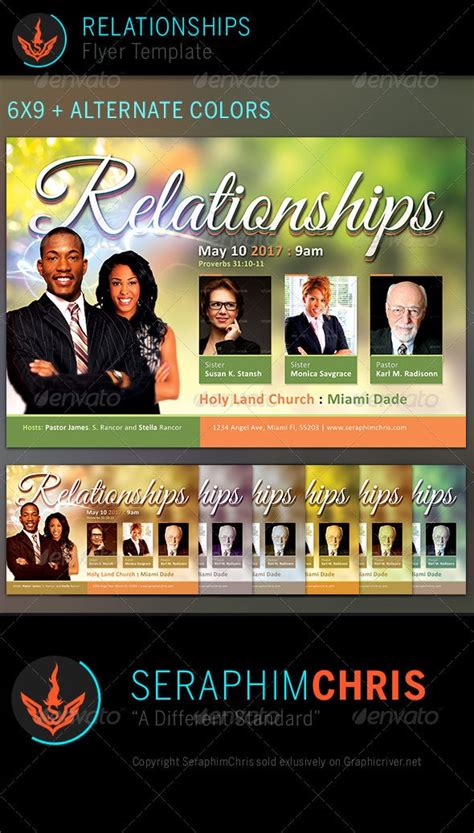 Relationships Church Flyer Template Print Templates Graphicriver