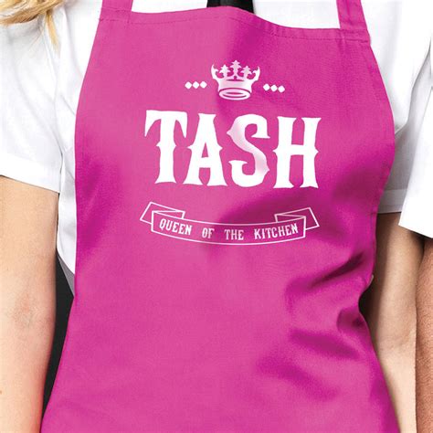 Personalised Queen Of The Kitchen Apron By Instajunction