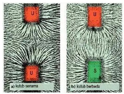 Gambar Pola Medan Magnet Pada Dua Kutub Magnet Batang Berikut Yang