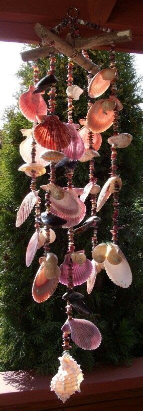 Sea Shell Wind Chime 10 Linear Nauticas And Nobilis Pectins Etsy