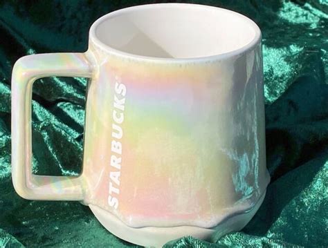 Starbucks 2019 Holiday Mug Ceramic Iridescent Drip Cup Rainbow Christmas New Ebay