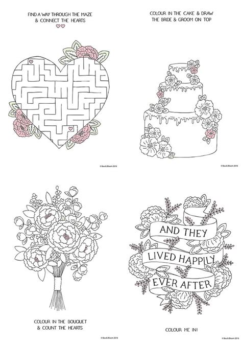 Free Download Printable Wedding Colouring Sheets For Kids Wedding