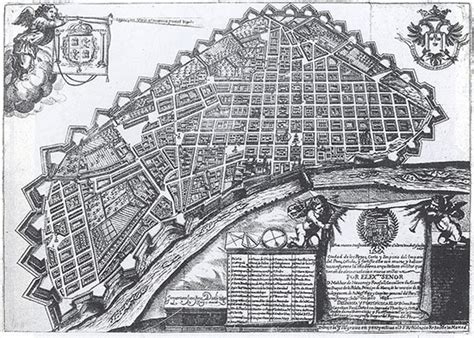 Plano De Lima Grabado De Fray Pedro Nolasco 1685 Juan Del Valle Y