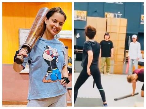 Kangana Ranaut Shares A Glimpse Of Her Power Packed ‘dhaakaad Fight