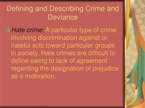 Ppt Chapter 11 Crime And Deviance Powerpoint Presentation Free
